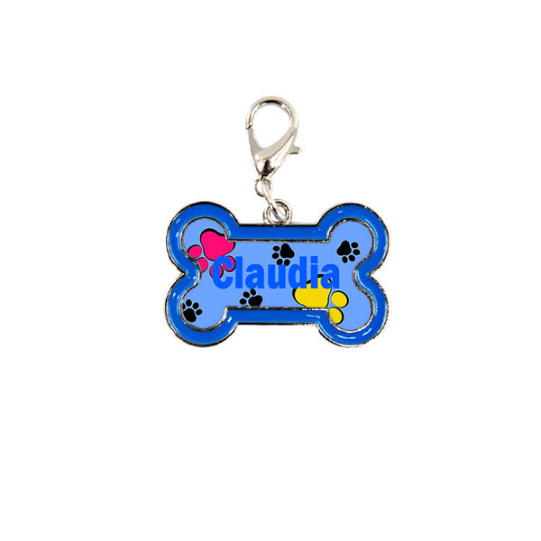 sublimation blank pet tag dog bone print